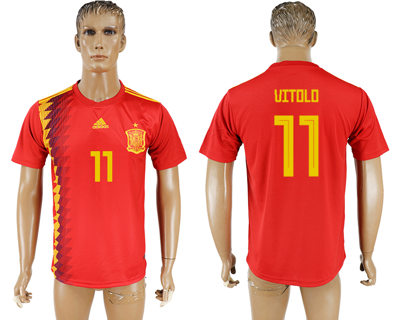 2018 world cup Maillot de foot Spain # 11 VITOLO